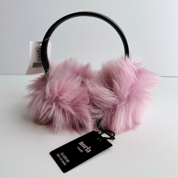 ✨New NORLA Canada Faux Fur Plush Handmade Earmuffs - Picture 1 of 9